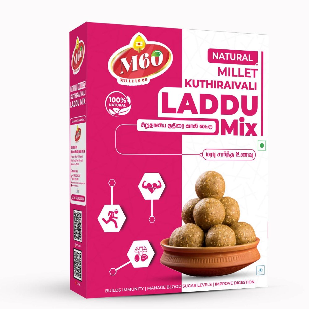 Natural Millet - Kuthiraivali Laddu Mix - 400 gm